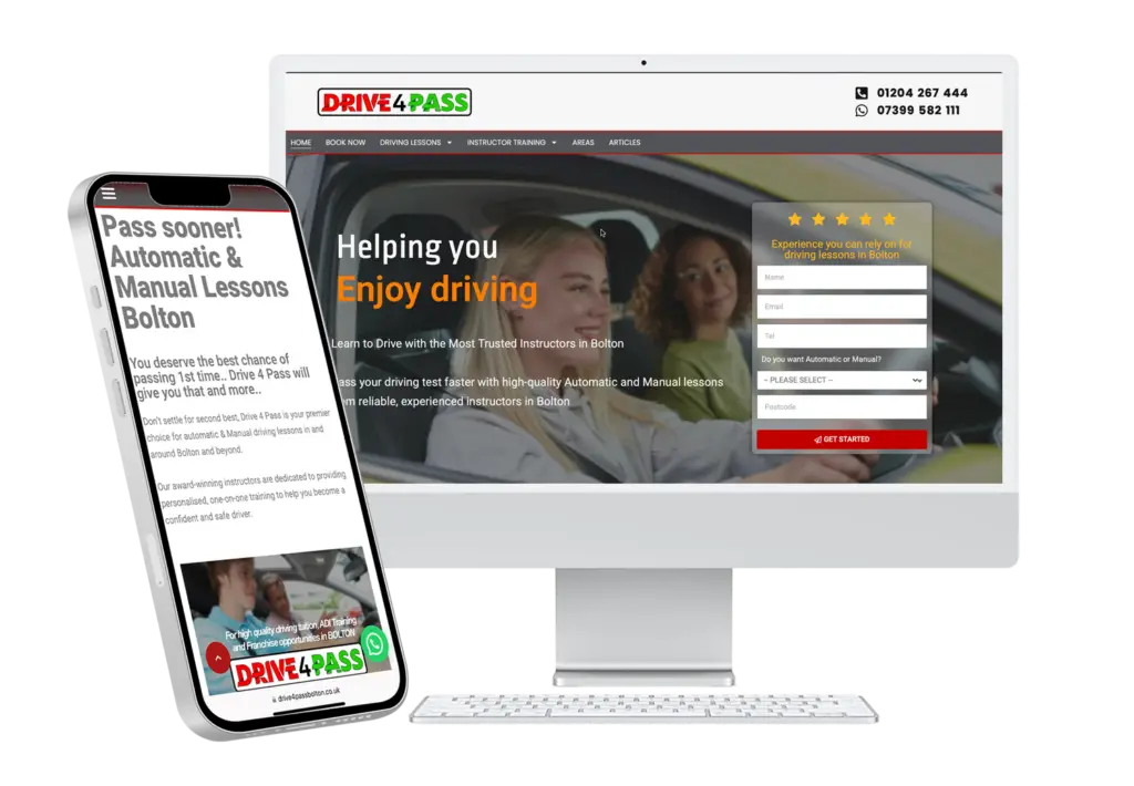 Premium websites for your driving school